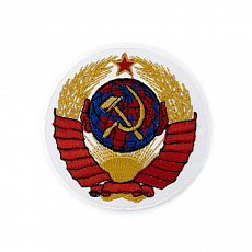 Купить Термоаппликация "Герб СССР" (Белый) оптом и в розницу недорого